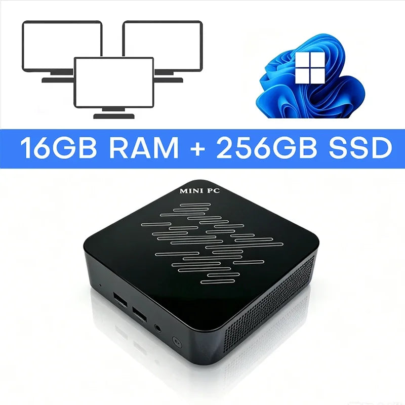 2026 Mini Gaming PC Intel i9-10980HK i3-6100U 16GB 32GB RAM 1TB SSD WiFi 6 BT5.2 4K Mini Desktop Host