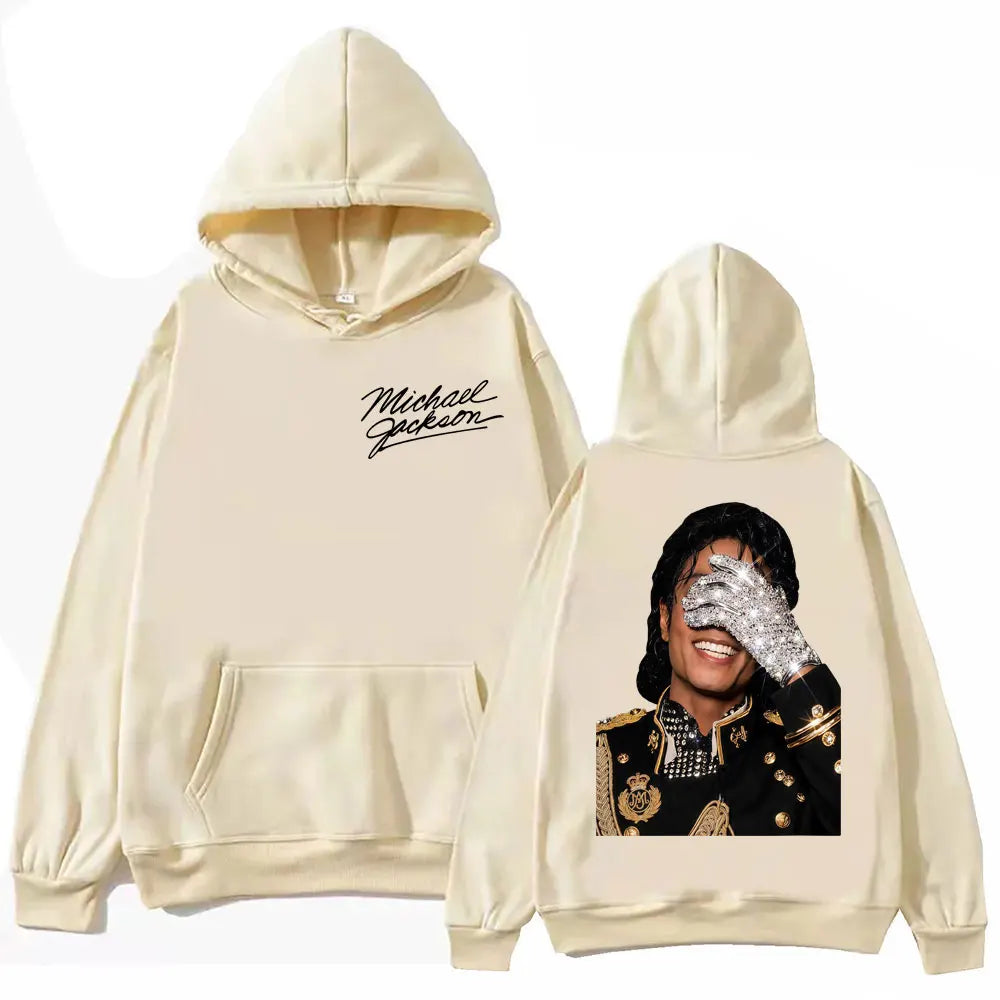 90's Classics Michael Jackson Hoodie Gothic Fashion Vintage Hooded Sweatshirts Men Women Punk Clothing Rock Pullovers Streetwear