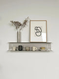 Modern Light Luxury Style Bar Coffee Shop Minimalist Art Pendant Wall-Mounted Decoration Stainless Steel Storage Rack Customized