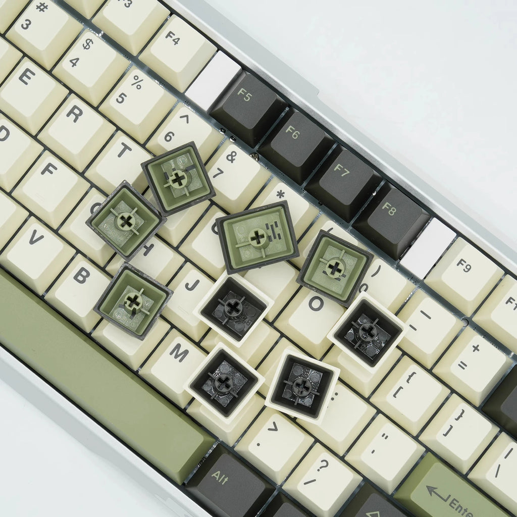 GMK olive 163 key ABS two-color molding keycap cherry height keycaps