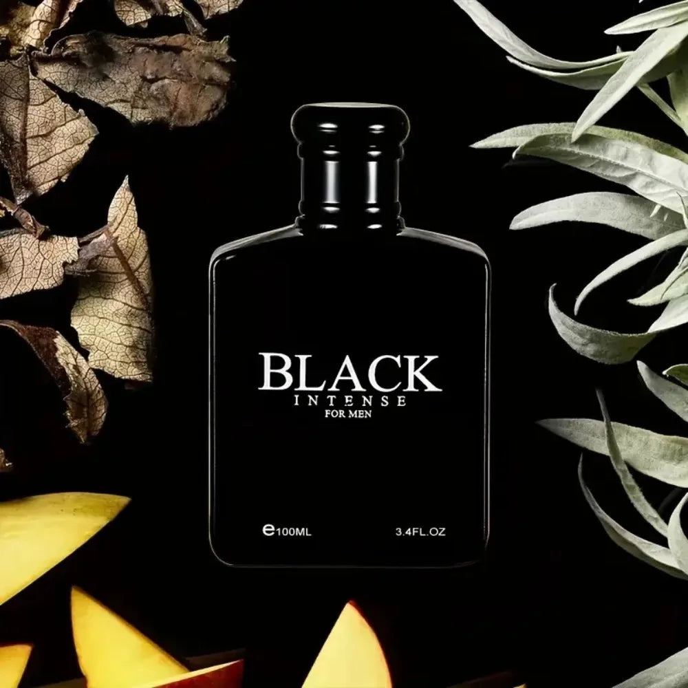 100% Brand-Original, High-Quality Men's Pure Black Perfume: Elegant Blackcurrant and Sandalwood, 100ml