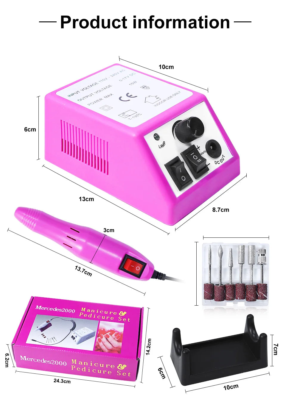 35000/20000 RPM Electric Nail Drill Machine Mill Cutter Sets for Manicure Nail Tips Manicure Electric Nails Pedicure File Tools