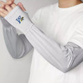 1 Pair Mens Ice Arm Sleeves Sunscreen Elastic Driving Gloves Outdoor UV Protection Arm Cover Sleeves Lightweight Cool Muff New