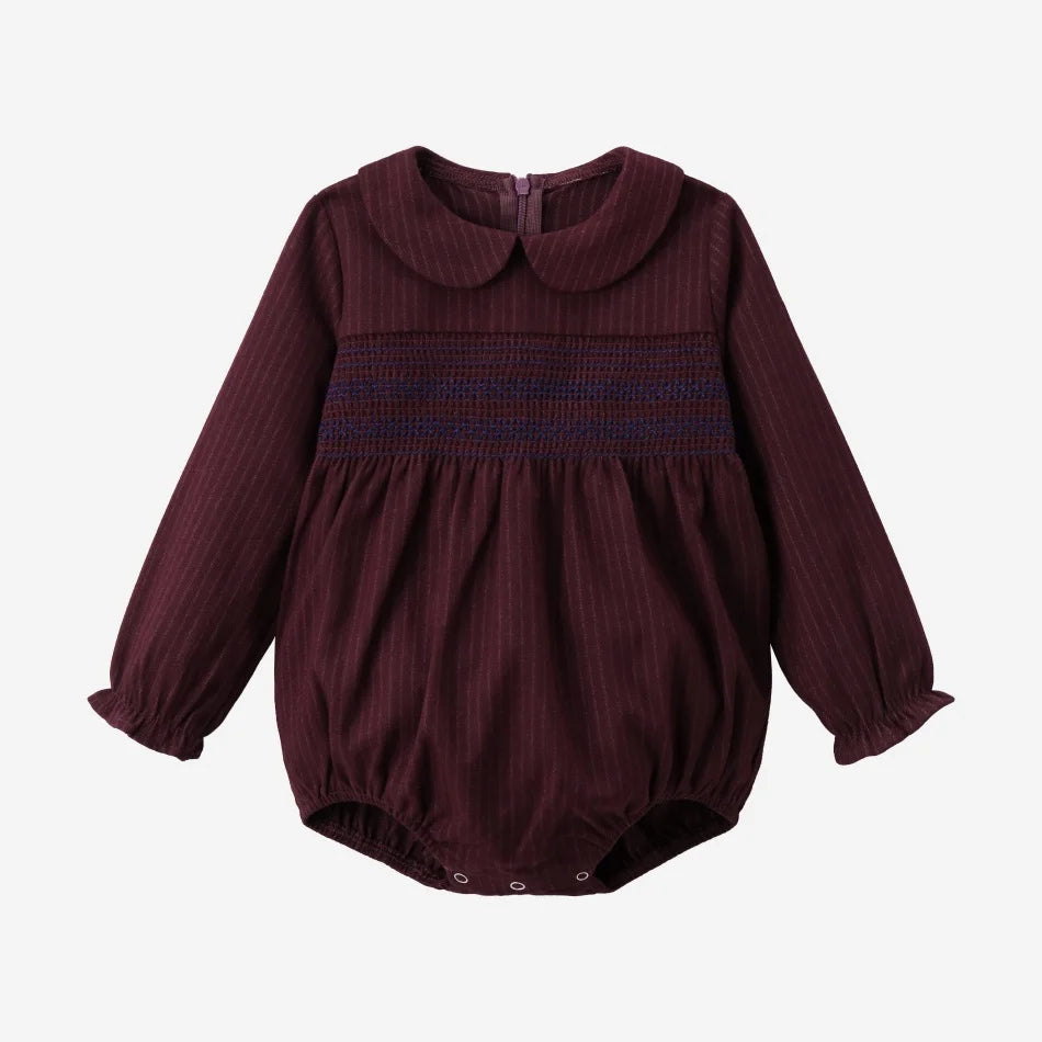 (Ship out in 1 day) AS AW26 ISRAEL Pinstripe Windsor Collection with knitting children clothes shirt