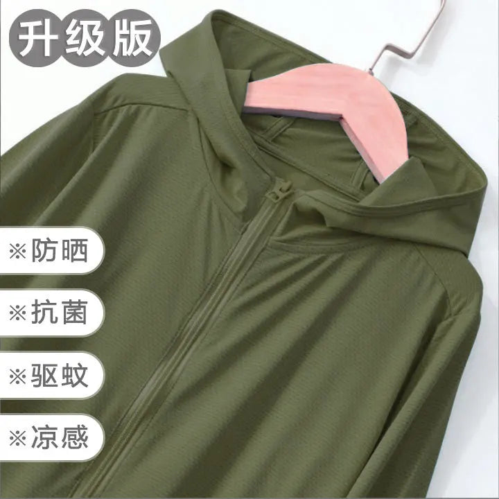 New Arrived Summer Children Girl Boy Sunscreen Clothing Kids Baby Top Coat Teenager 110-180 3-18 Year Students Jacket With Hat