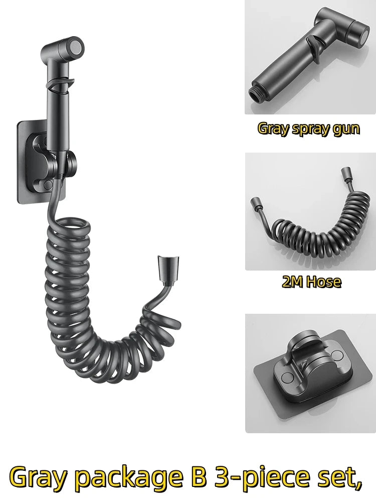Bathroom Set, High-pressure handheld sprinkler, bathroom cleaning, bathroom accessories, sanitary shower