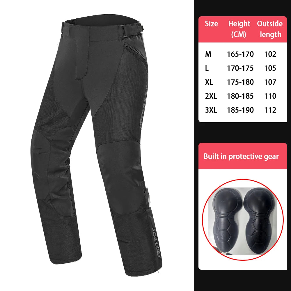 Men's Motorcycle Jacket Outdoor Riding Motorbike Jacket Mesh Breathable Anti-Fall Motocross Clothing With 5pcs Protector