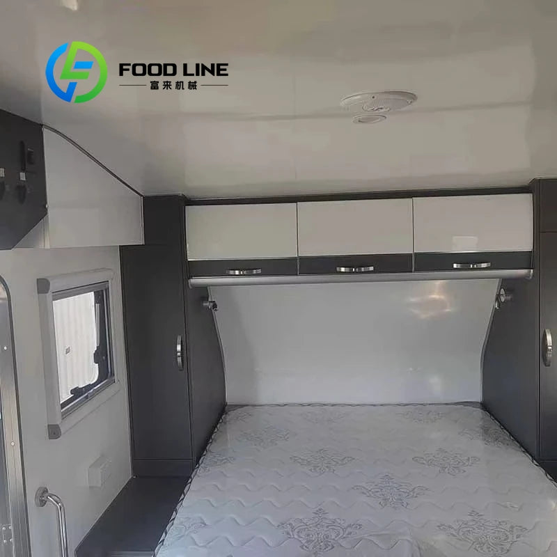 Customized Offroad Outdoor Pop Up Camper Trailer Portable Travel RV Caravan with Bathroom for Camping Trips