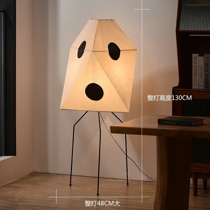 Akari Noguchi Lamp Yong Floor Lamp Japanese Designer LED Rice Paper Lantern Bedside Study Hotel Art Decor Standing Lamp