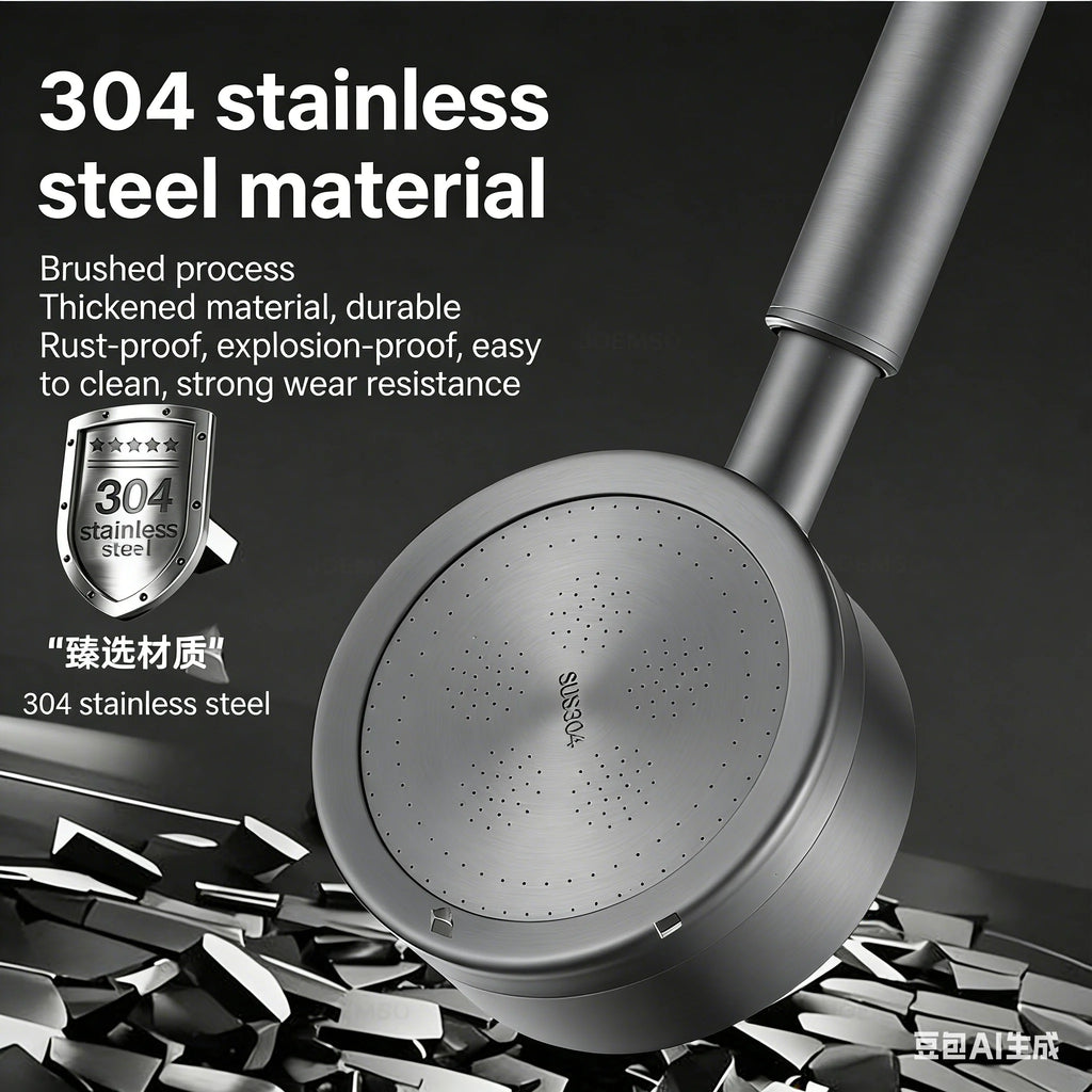 304 stainless steel shower head, handheld shower head for bathroom bathing, bathroom shower head
