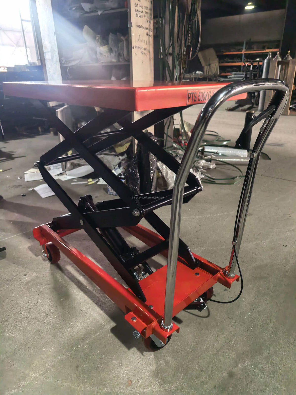 Vehicle Short Tractor Portable Manual Lifter Hydraulic Scaffolding Scissor Lift Table