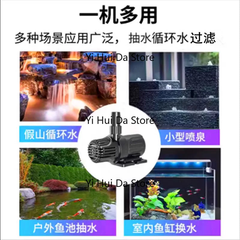 12V Solar Brushless Circulation Pump 18V Submersible Pump Fountain Dual Use Small Household Fish Tank 24V Low Voltage