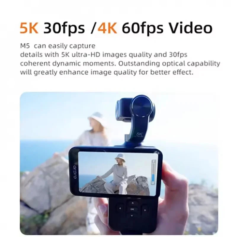 4K Ultra HD Waterproof Action Camera 270° Rotatable Wifi Cam Handheld with Waterproof Case Vlog Bicycle Portable Sport Camcorder