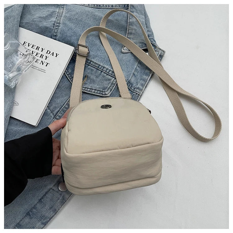 Casual Oxford Fabric Mobile Phone Bag Women's Crossbody Bag Lightweight Trendy Single Shoulder Canvas Bag for Walking