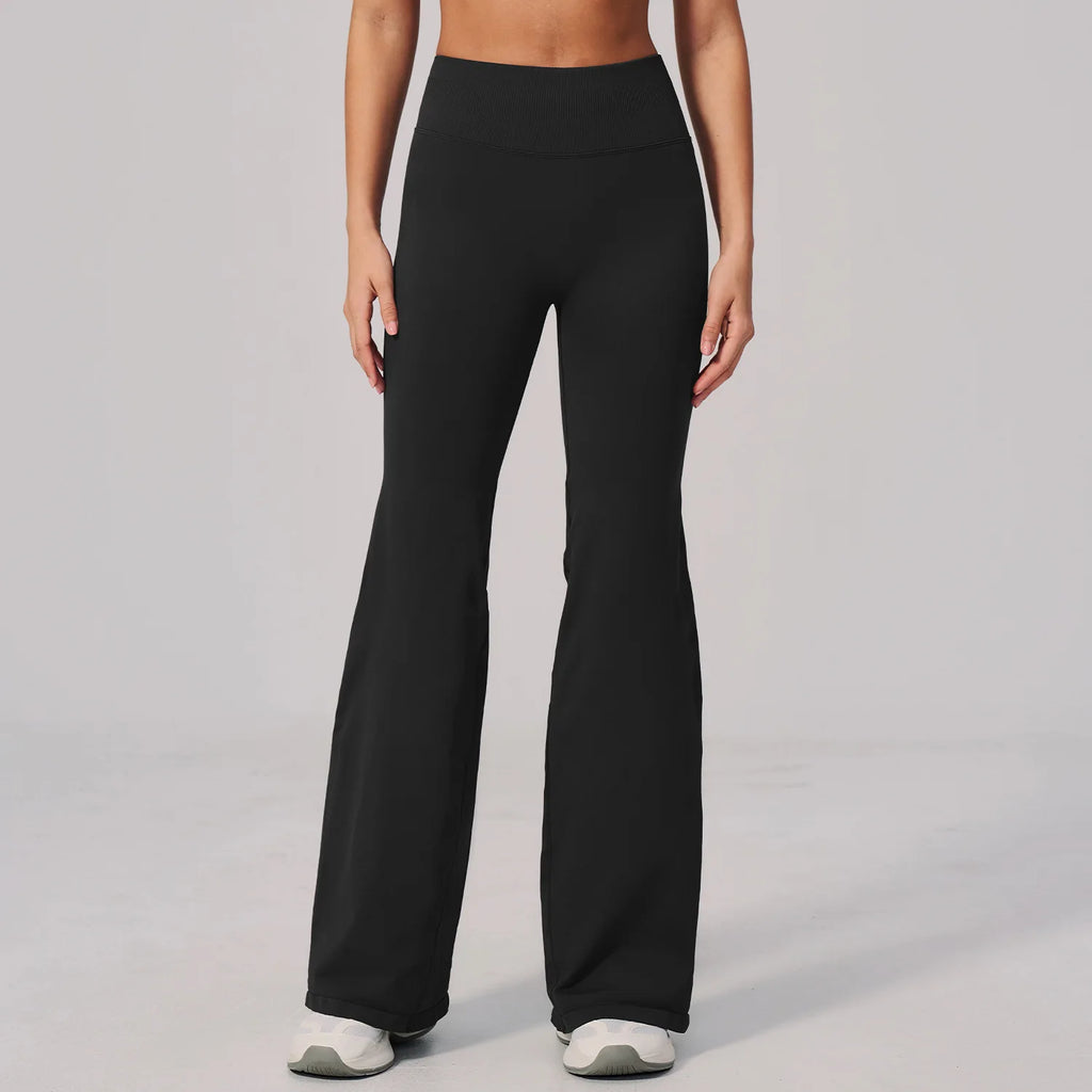 Yoga Pants High Waist Wide Leg Women Gym Clothes Woman Flare Leggings Straight Pants Fitness Bell-bottoms Workout Trousers