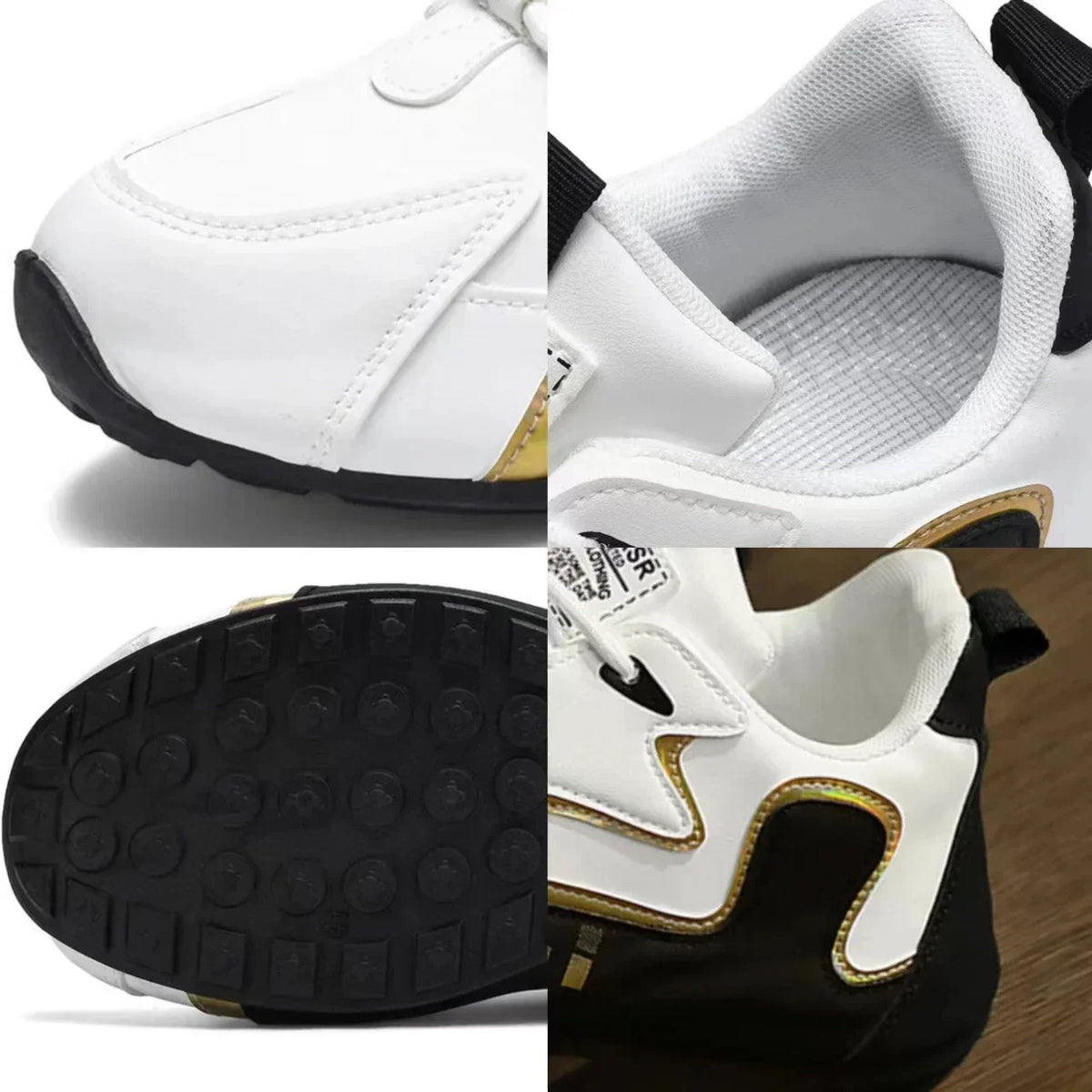 Men's PU Leather Waterproof Sneakers Casual Sports Shoes Mens Lightweight Breathable Flat Non-slip Tenis Shoes Zapatillas Hombre