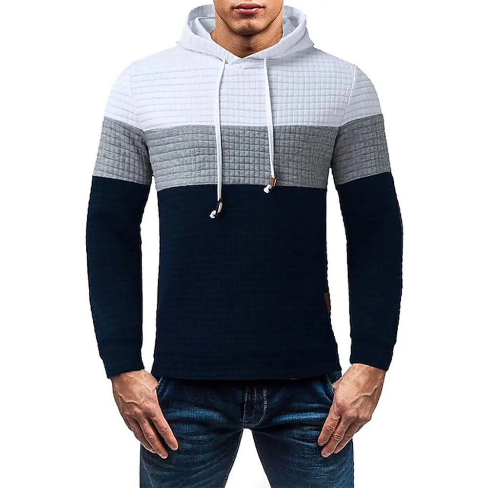 Men's Hoodie Pullover Sweatshirt Block Drawstring Sports Outdoor Casual Streetwear Hot Stamping Streetwear Sportswear Winter