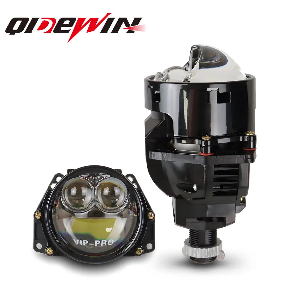 Car Led Light Bulbs 3 inch Dual Hyperboloid Bi-LED Projector Lenses Bi Lens LED Headlight Kits For Hella 3R H4 H7 9005 9006