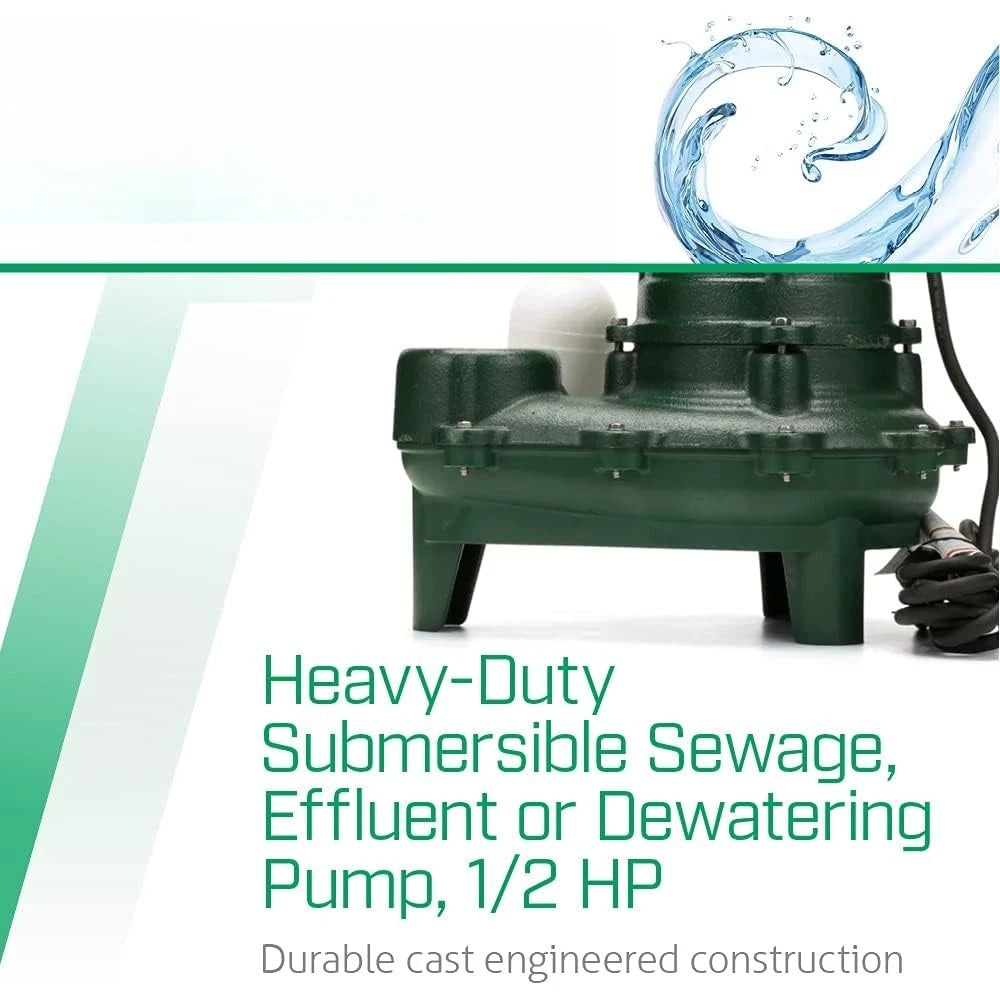 Bedroom Sets-Automatic Submersible Sewage Effluent Dewatering Pump 1 2 HP Heavy Duty-new