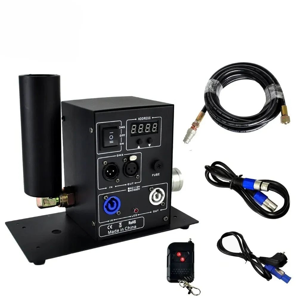 Air Column Stage Party Disco Co2 Jet Machine Spray Cryo Carbon Dioxide Gas Smoke Fog With DMX512 and Remote Control or DIP Code