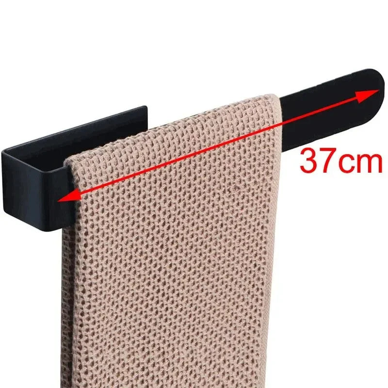 Towel Rack Non-punched Towel Rack Bathroom Rack Self-adhesive Bathroom Kitchen Towel Hand Towel Rack Household Items