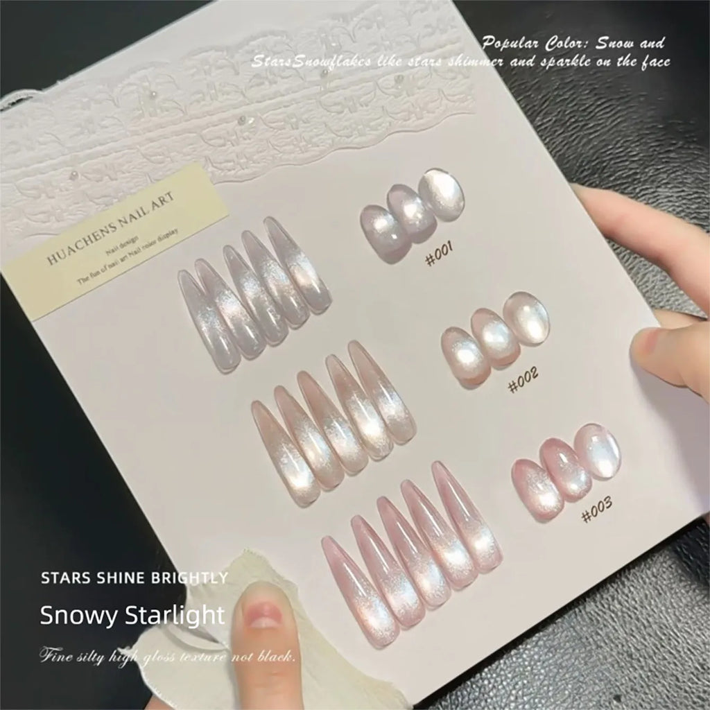 MIANEL 2026 10ML Lover Cat Eye Nail Gel Nude Pink with Sparkling Golden Light Glass Bead for Flattering Cat Eye Manicure