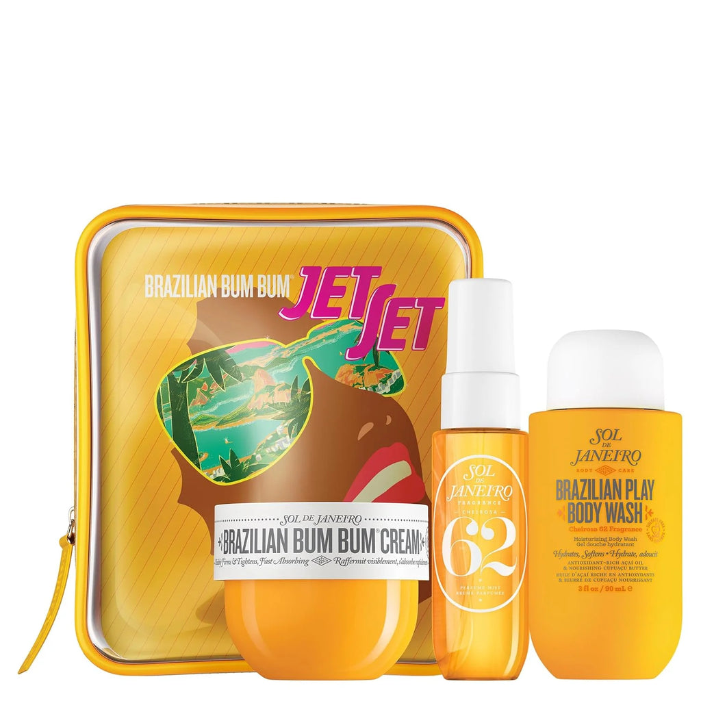The four travel suits of Sol de Janeiro series fragrance (bath gel, body milk, perfume spray) are convenient to carry, charming fragrance, lasting fragrance, and the first choice for fragrance lovers