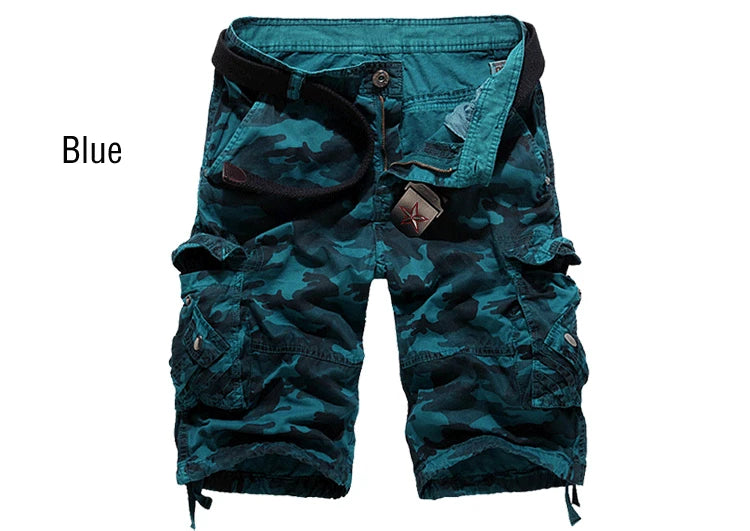 US Size 2026 New Camouflage Loose Cargo Shorts Men Cool Summer Military Camo Short Pants Homme Cargo Shorts