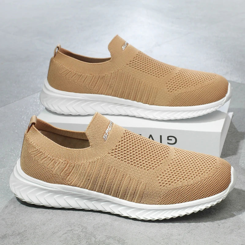 Men Vulcanize Shoes Mesh Men Shoes Lightweight Comfortable Men's Sneakers 2025 Autumn Fashion Slip on Flats Shoes Male Loafers