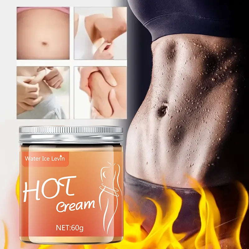 Full Body Fitness Massage Cream, Hot Compress to Tighten Abdominal Muscles