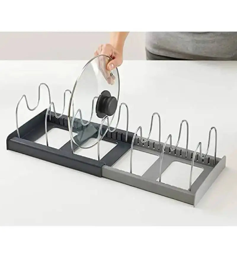 Adjustable Expandable Kitchen Drawer Organizer for Pots, Pans, Lids and Baking Trays