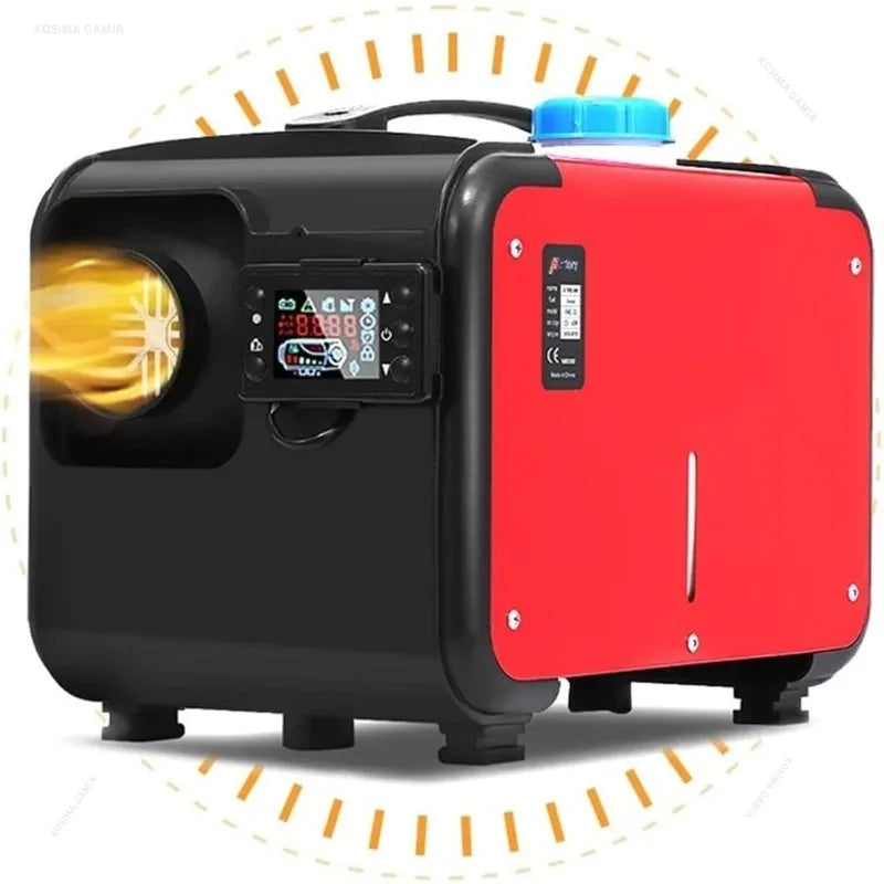 12V/24V/220V Air Parking Heater 5KW Car Diesel Heater LCD Remote Control Engine Preheater Warmer Heater for Car Truck Boat RV