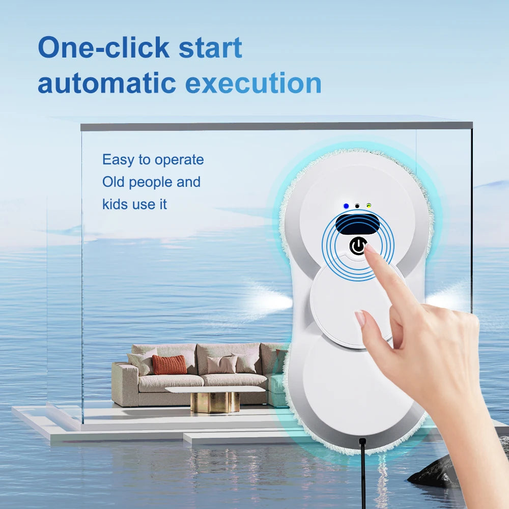 PuRuiKai robot electric automatic window cleaning Robotic vacuum cleaner, with remote control, two-way automatic spray