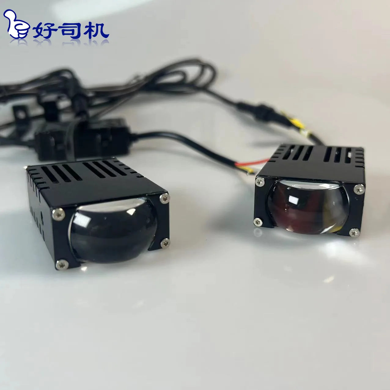 Dual Color LED Grille Light Car Motorcycle Waterproof Modified Auxiliary Spotlight Headlight