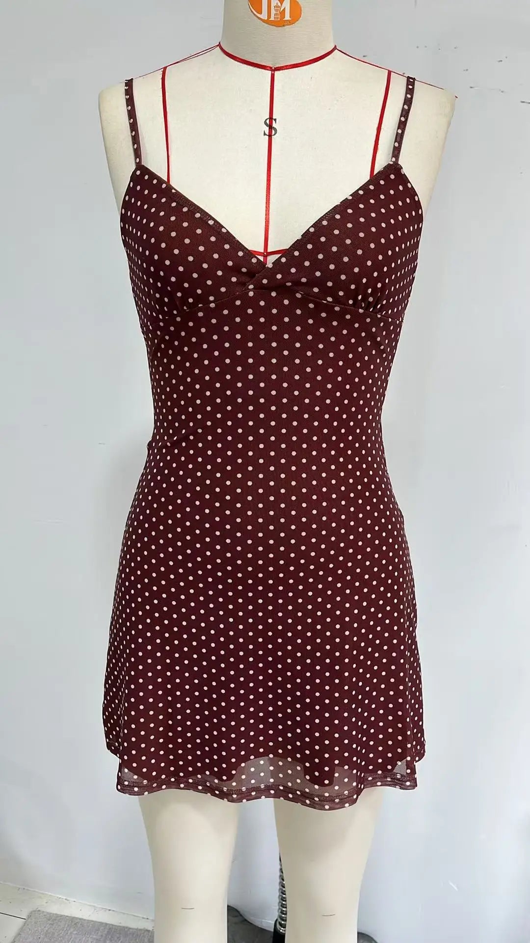 Summer Women's Dress Y2K Sweet Lady Fashion Street Women Dot Print Casual Simple Basic Sleeveless Dress Women's Chic