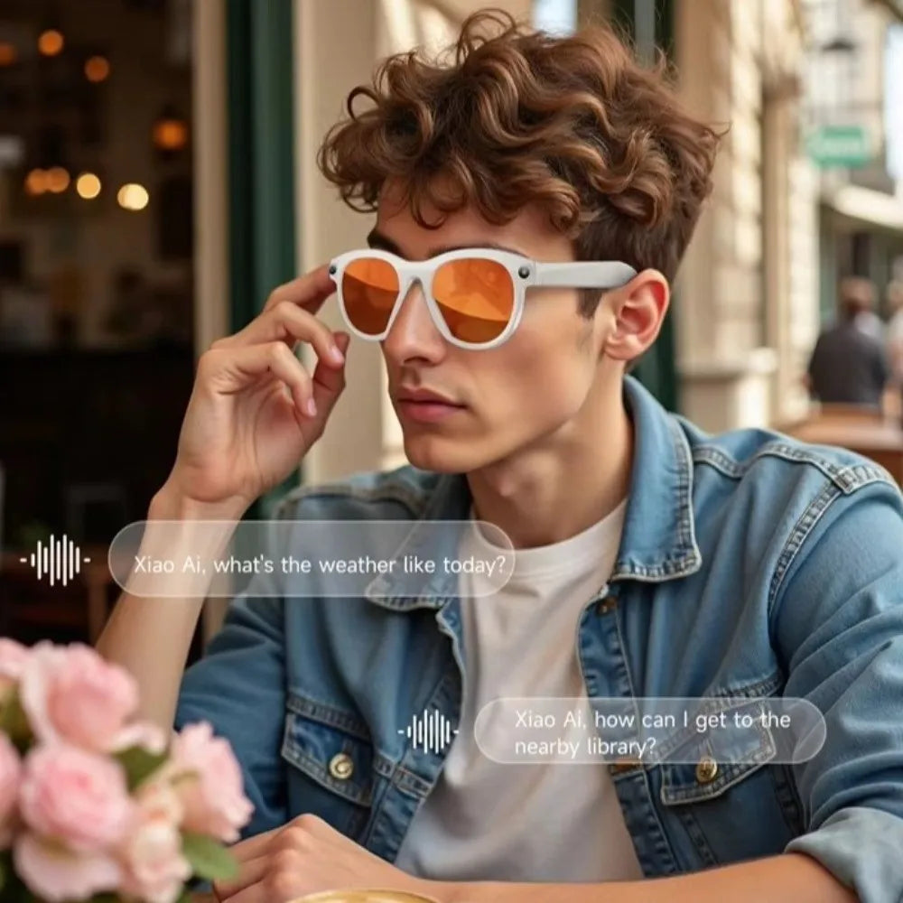 8MP HD Camera AI Smart Glasses Photo Recording 8K Smart Video Glasses Waterproof Video Record Smart AI Glasses Voice Call
