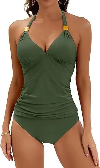 Women Summer Strap Camis Halter Tops Sleeveless Tees Swimwear Shorts Beach Sport Triangle Vest Tank Suit Bikini Set Suits Sets