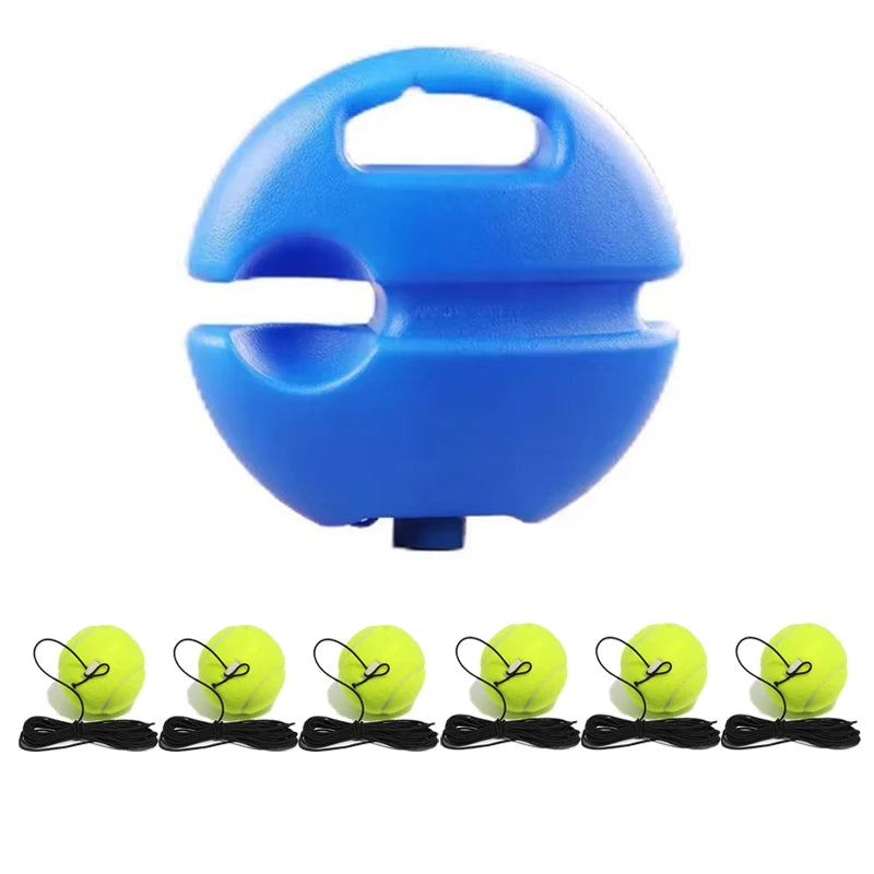 1-20pcs Heavy Duty Tennis Training Aids Base With Elastic Rope Ball Practice Self-Duty Rebound Tennis Trainer Padel Accessories