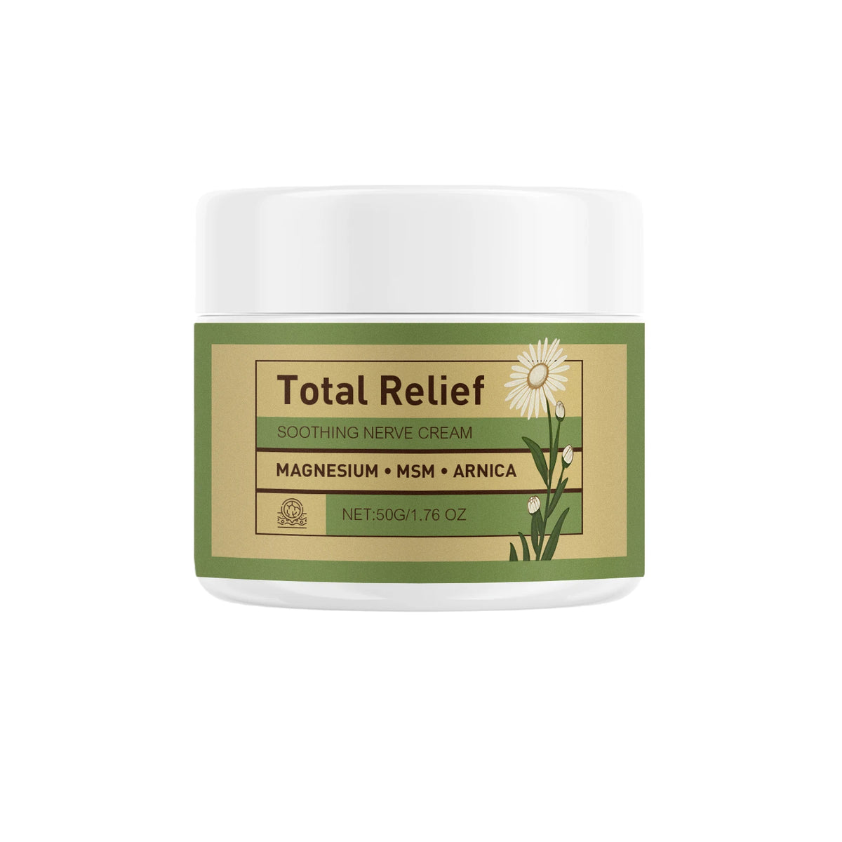 Total Relief Magnesium Soothing Cream Relieve Nerves Tension Reduce Muscle Discomforts Daily Joint Care Fast Absorb Body Cream