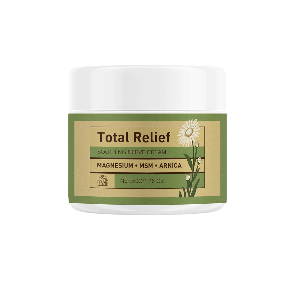 Magnesium Soothing Cream | Relieve Nerves Tension Reduce Muscle Discomforts Joint Care Fast Absorb | Total Relief Body Cream