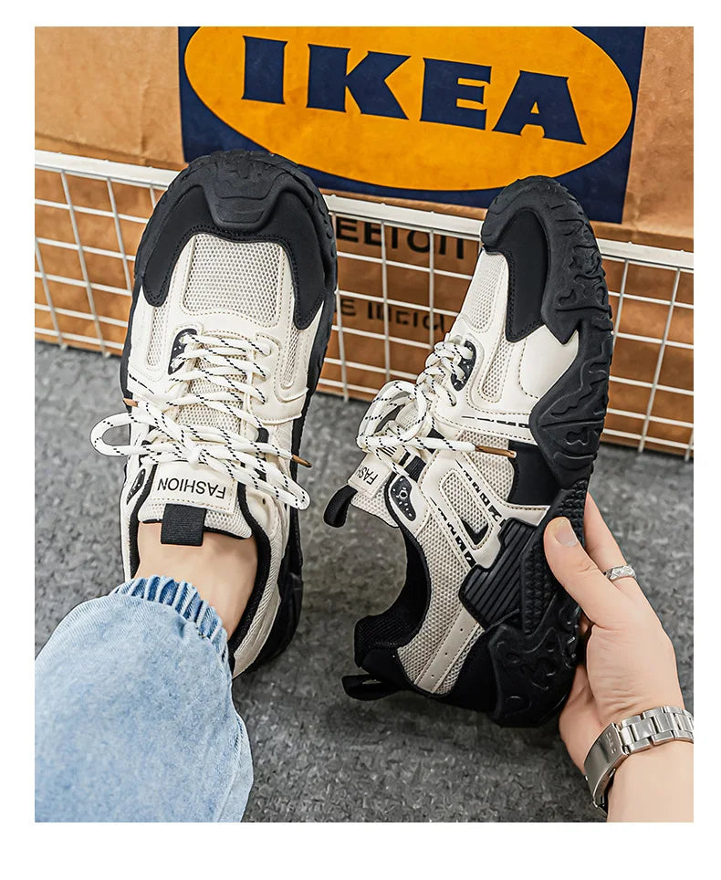Men's 2026 Summer New Breathable Hiking Sneakers Anti-Slip Wear-Resistant Outdoor Casual Daily Streetwear Footwear in 3 Colors