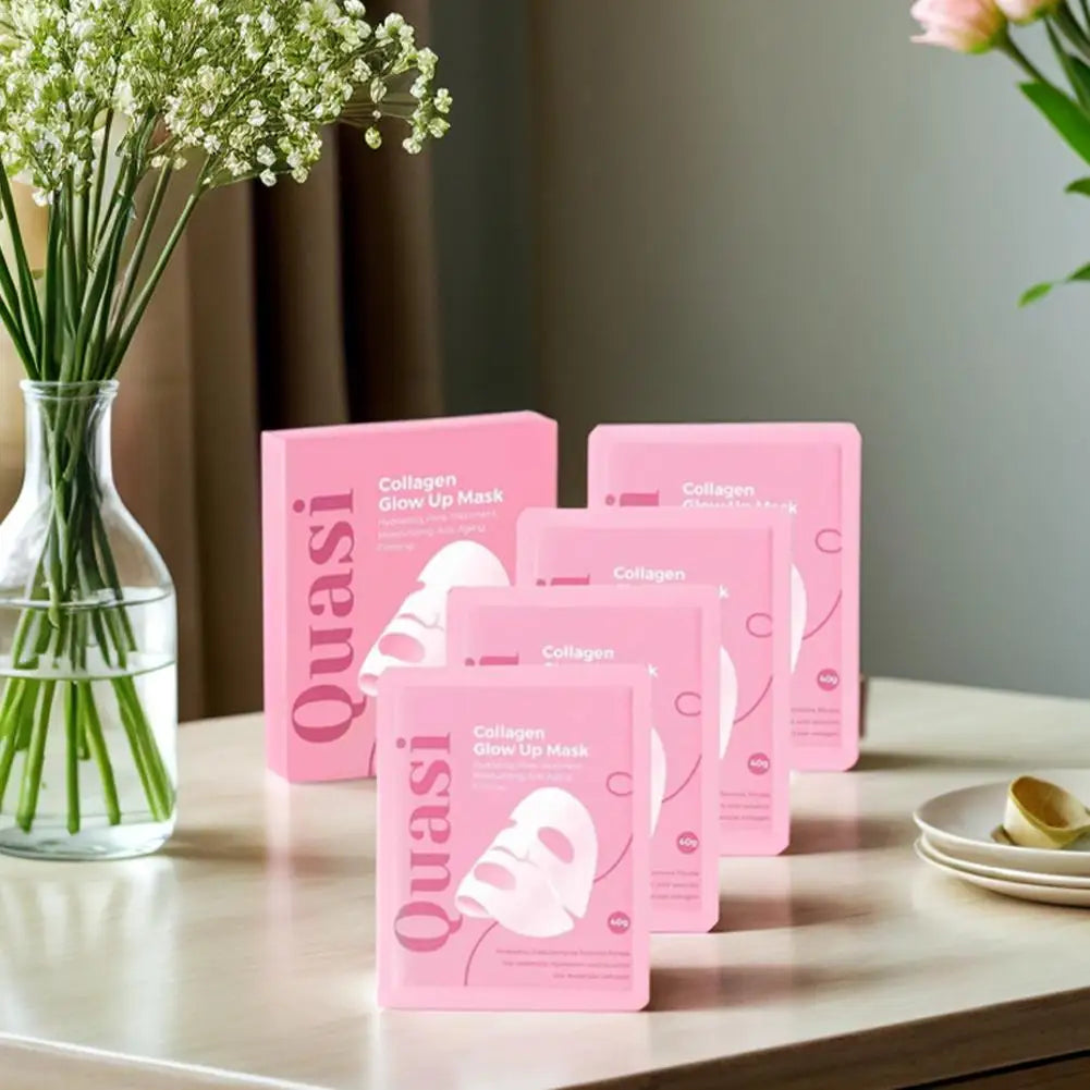 Korean Moisturizing Firming Bio Collagen Overnight Masks Professional Night Repairing Mask 4pcs Set Quasi Collagen Glow Up Mask