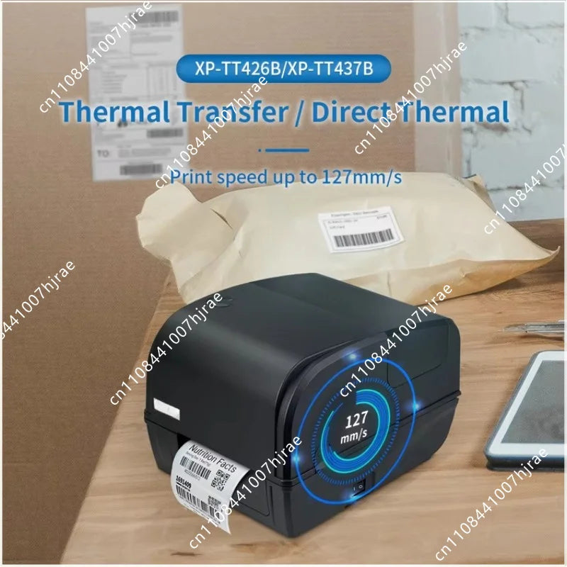 XP-TT426B XP-TT437B Desktop Thermal Transfer Ribbon Printer 4 Inch Barcode Label Printing Machine For Mass Batch Printing