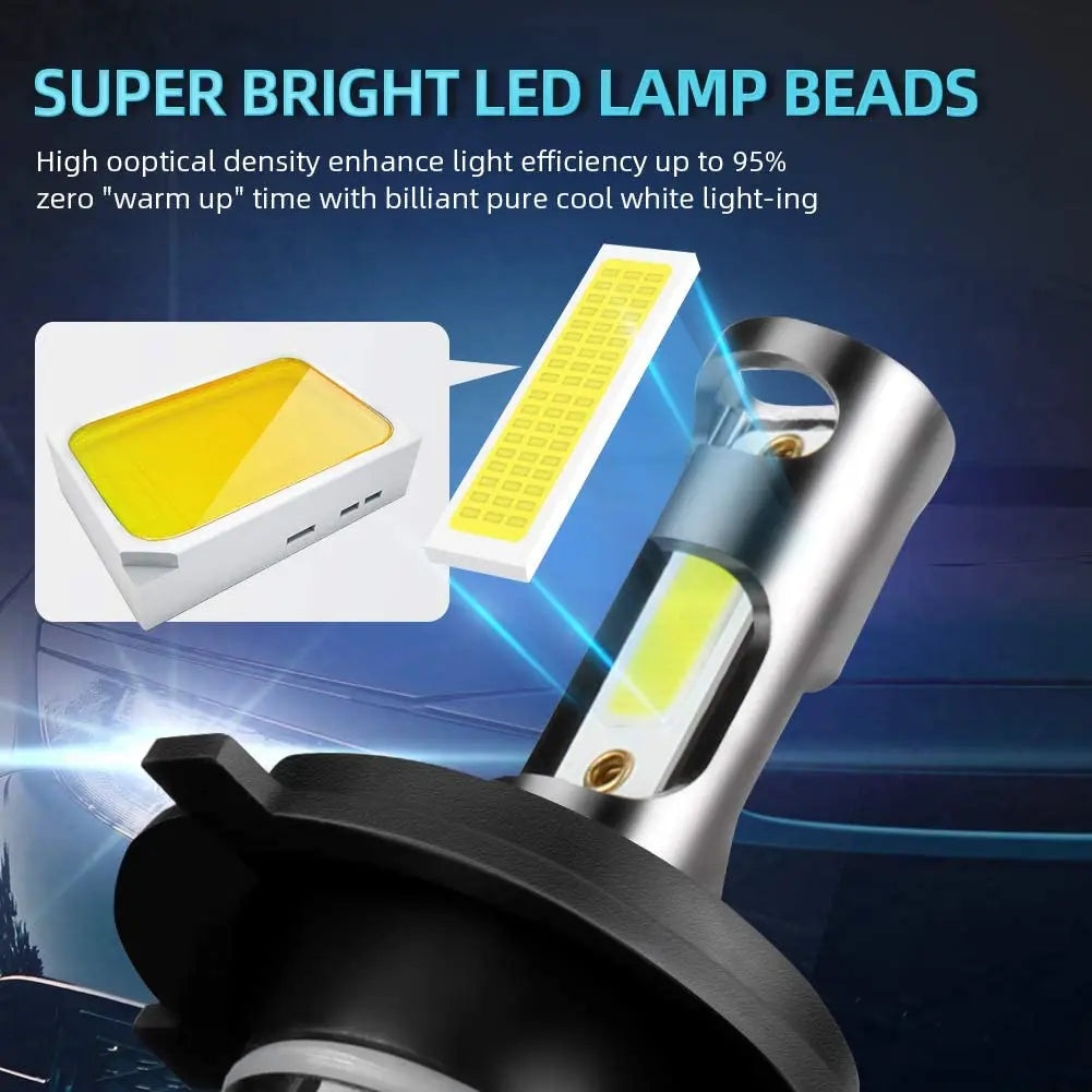 300W Canbus LED Headlights 30000LM H1 H4 H7 H11 9005 HB3 9006 HB4 9012 Turbo Auto Headlamp Bulbs 6000K Car Lamps 12V Fog Lights