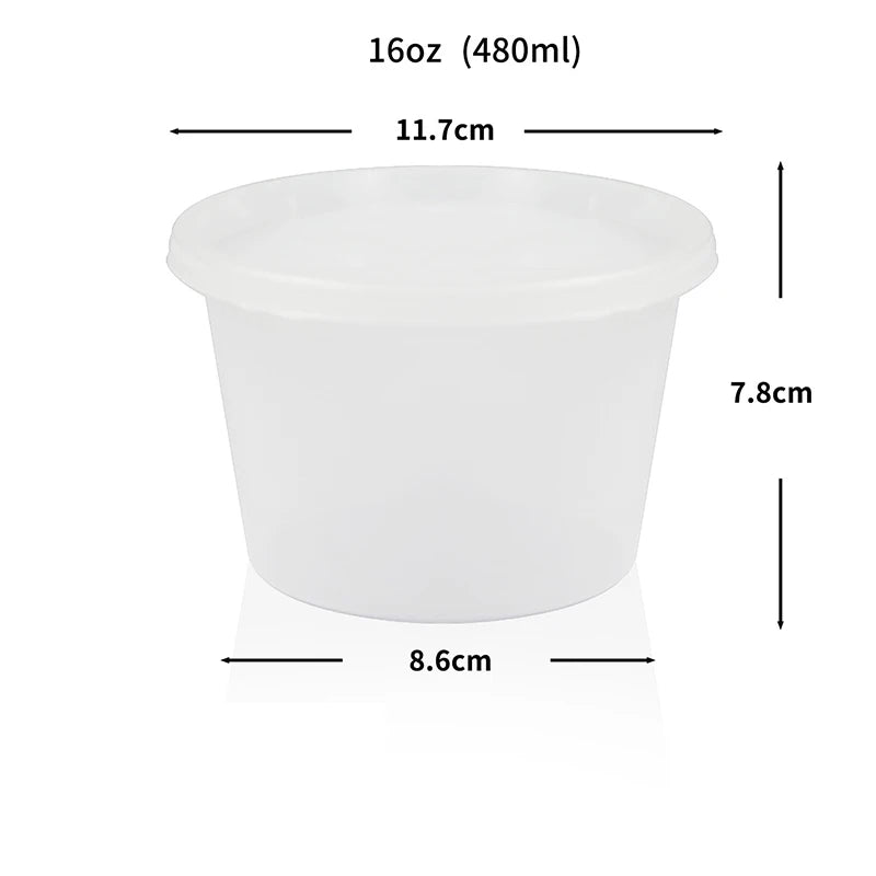 〔YY110〕10 Pcs Food Packing Container Food Grade BPA-Free Clear Plastic Food Storage Box With Lid Microwave Safe Meal Takeaway