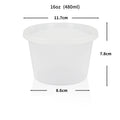 〔YY110〕10 Pcs Food Packing Container Food Grade BPA-Free Clear Plastic Food Storage Box With Lid Microwave Safe Meal Takeaway