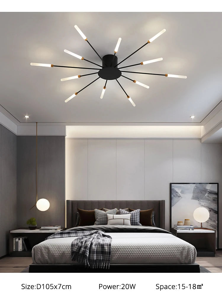Nordic Minimalist Round LED Ceiling Chandelier Lamps Living Gold Pendant Light Bedroom LED Hanging Lamps Kitchen Home Decoration