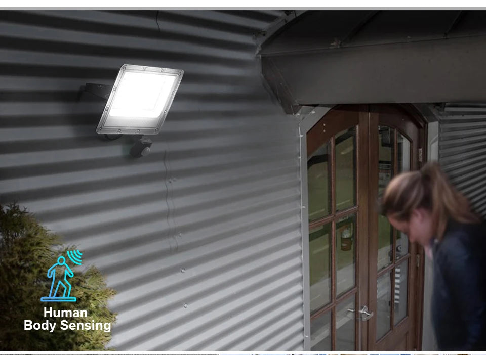 Outdoor LED Flood Light 500W 300W 200W 220V Motion Sensor Waterproof  Spotlight Garden Lighting Landscape Floodlight Street Lamp