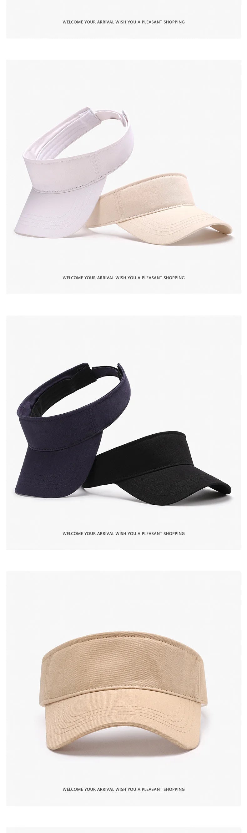 Summer outdoor UV protection visor hat for women, versatile, breathable, large head circumference, sun protection sun hat