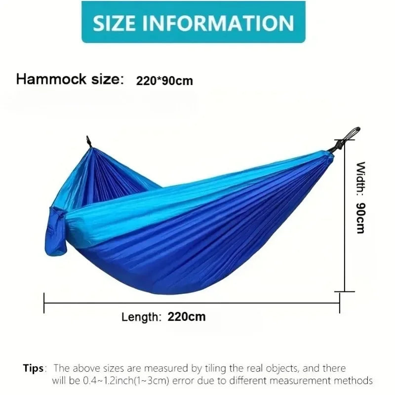 Hammock for Camping Hammocks Gear for The Outdoors Backpacking Survival or Travel Portable Lightweight Parachute Nylon